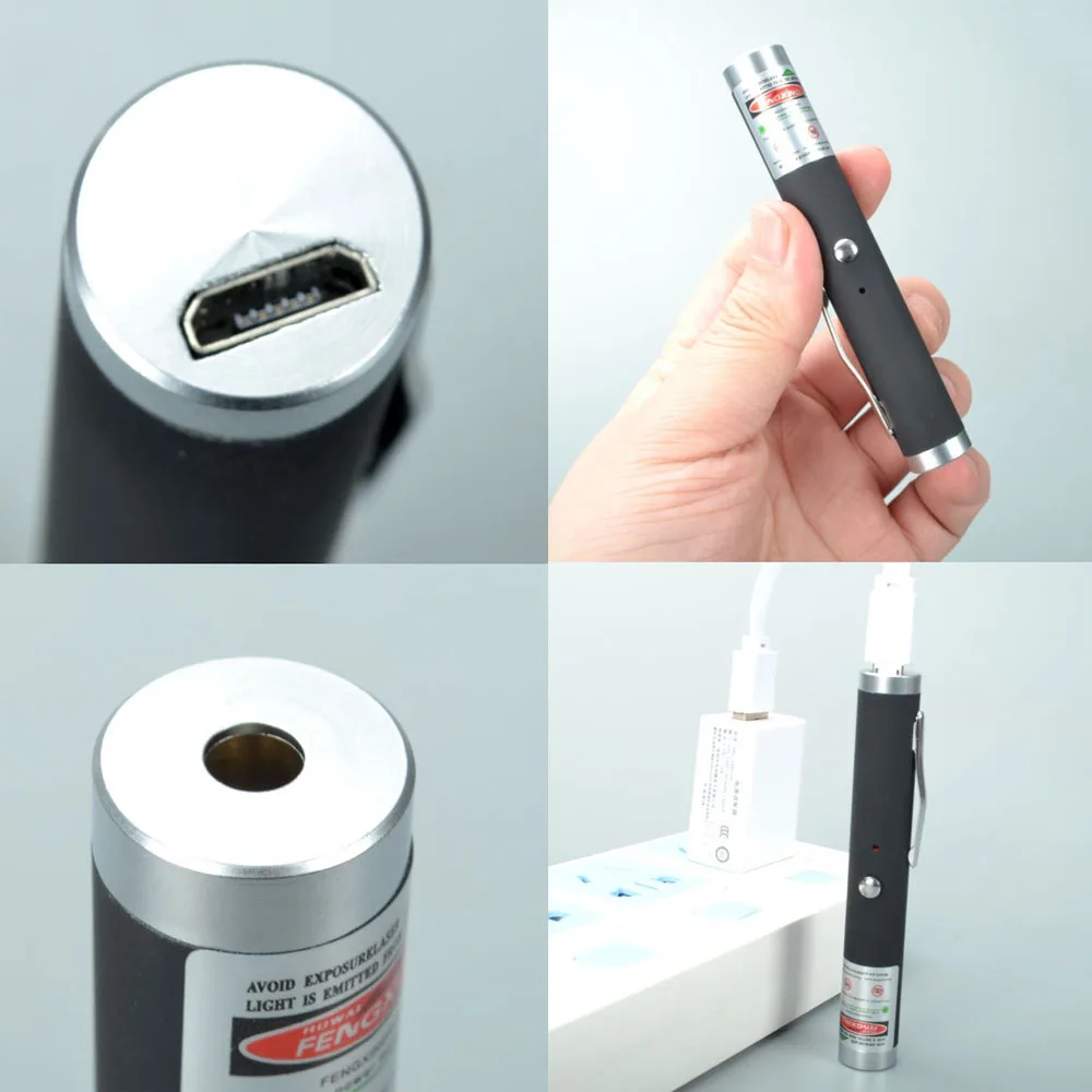 Мини 711USB Перезаряжаемые зеленый лазерный светильник 532nm 500 1000 м с указанием по