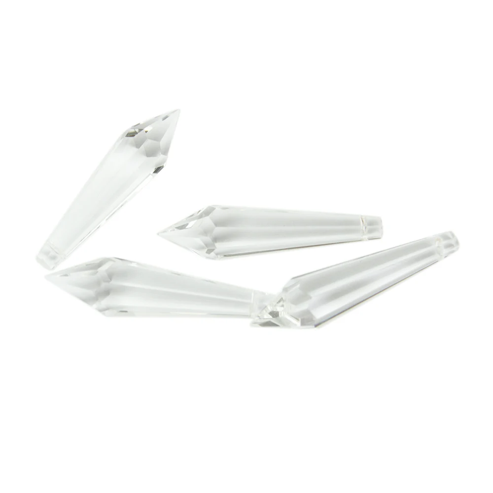 55 мм 63 80 прозрачные хрустальные кулоны-сосульки для люстр запчасти освещение