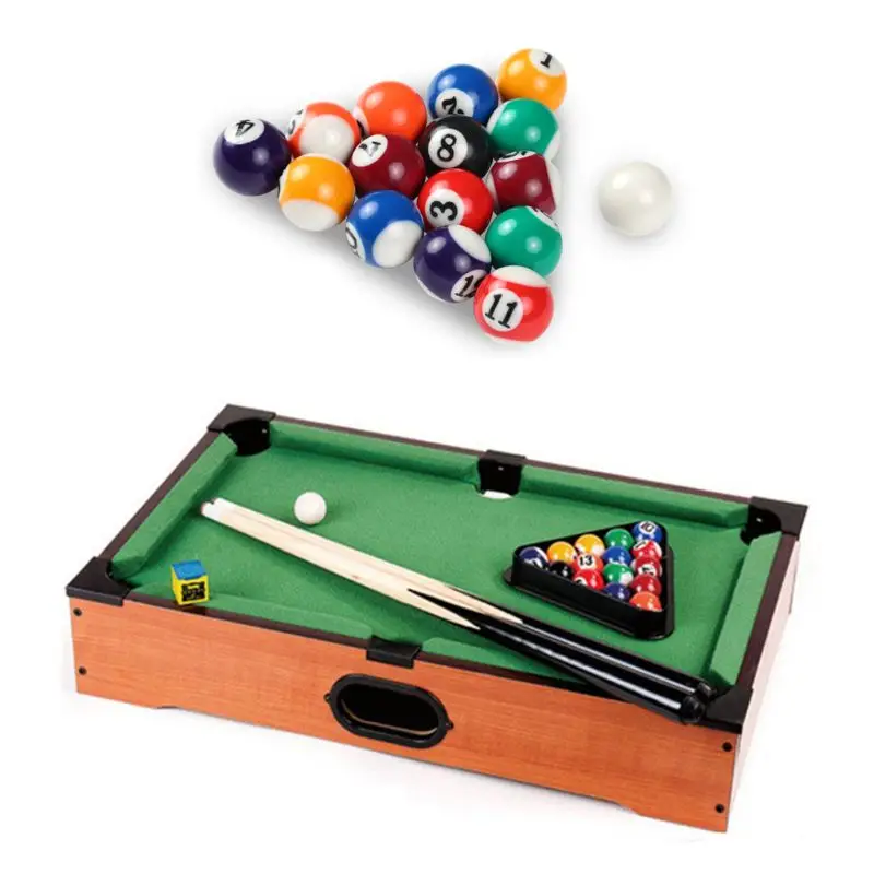 

16pcs 25mm Resin Mini Billiard Ball Children Toy Small Pool Cue Balls Full Set D5QD