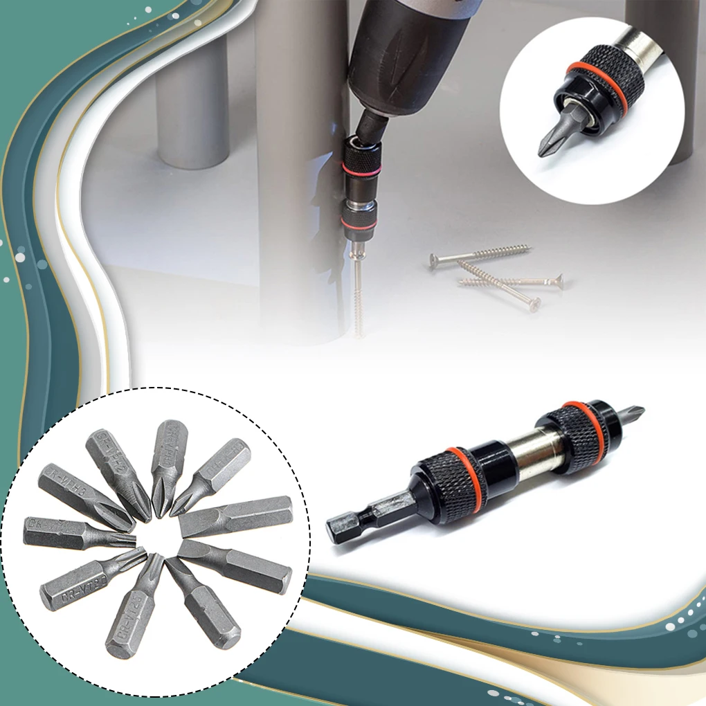 

Держатель для сверл и отверток, самоблокирующийся удлинитель для электродрели, с шестигранным хвостовиком