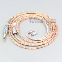ln007184 silver plated occ shielding coaxial earphone cable for 0 78mm flat step jh audio jh16 pro jh11 pro 5 6 7 ba custom