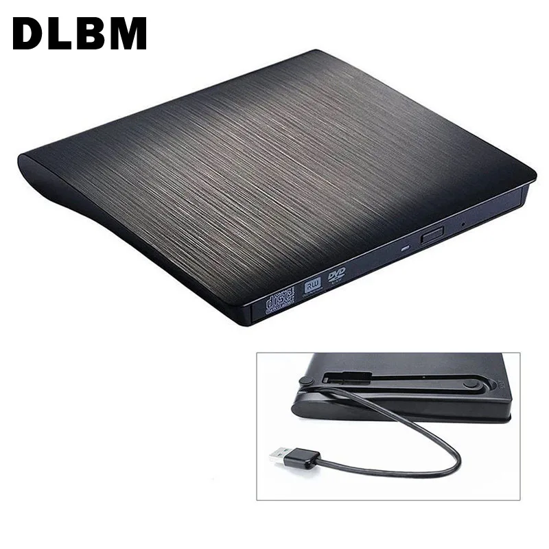 DLBM Портативный USB 3 0 DVD RW Внешний привод проигрыватель горелки Писатель ультра