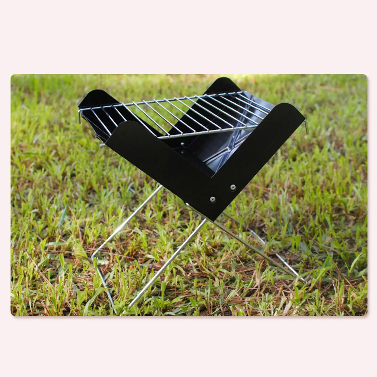 

Portable Charcoal Grill Foldable Barbecue Grill, Small BBQ Grill for Outdoor, Stainless Steel
