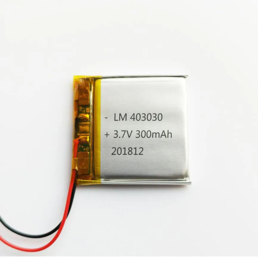 

20pcs 3.7V 300mAh 403030 Lithium Polymer ion Battery 2.0mm JST Connector