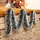 Рождественская Декоративная гирлянда из искусственной металлической проволоки, ротанговая гирлянда, рождественская елка, гирлянда, украшение для вечеринки, принадлежности для создания атмосферы
