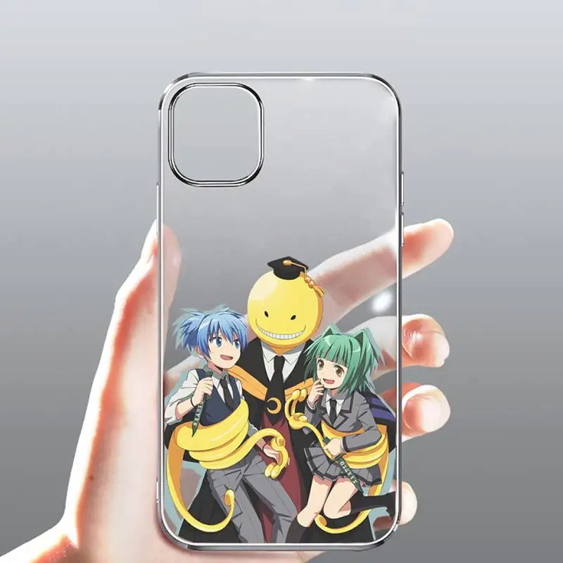 

Assassination Classroom Phone Case Transparent for Clear iPhone case 11 12 mini pro XS MAX 8 7 6 6S Plus X 5S SE 2020 XR