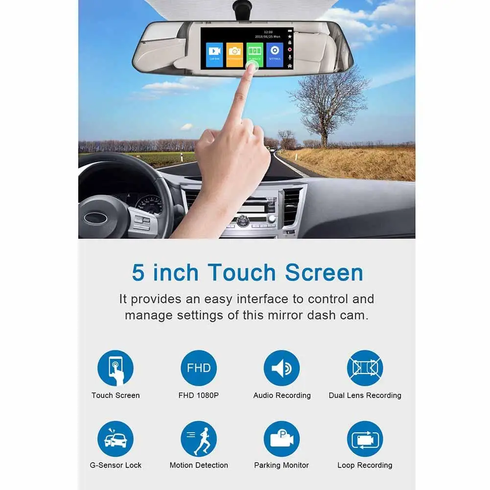 Автомобильная камера заднего вида с сенсорным экраном | Автомобили и мотоциклы