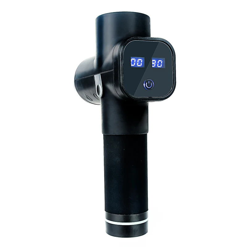 Rechargeable Muscle Massage Gun Sports Whole Body 6 Heads Slimming Relaxation Portable Fascia Pack Well Free Bag | Красота и здоровье