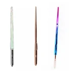 10 шт. микроблейдинг Перманентный макияж Нескользящая ручка из металлического сплава для татуажа бровей подводка для глаз губ круглаясветильник кислородная игла