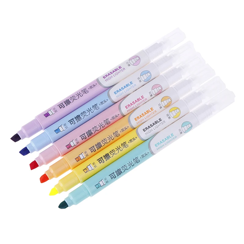 1 шт. стираемый маркер с двойной головкой флуоресцентные ручки для школы офиса