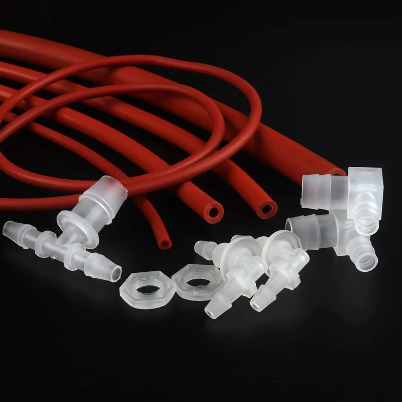 

100cm I.D 2~32mm Hi-quality Rust Red Silicone Hose Flexible Silica Gel Pipe Aquarium Air Pump Hose Food Level Safety Soft Pipe