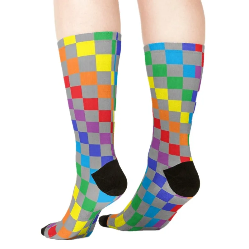 

2021 Women's socks kawaii Grape purple Cheshire Printed Socks Woman harajuku Happy Funny Novelty cute girl gift Socks for women