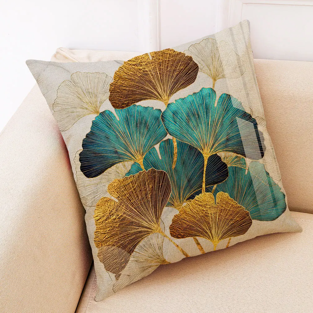 

45*45cm New art decorative painting linen pillow cover sofa seat car throw pillows office nap pillowcase home decor