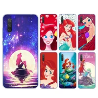 cute the mermaid for xiaomi mi 11i 11 10t 10i 9t 9 a3 8 note 10 ultra lite pro 5g cc9 se soft transparent phone case