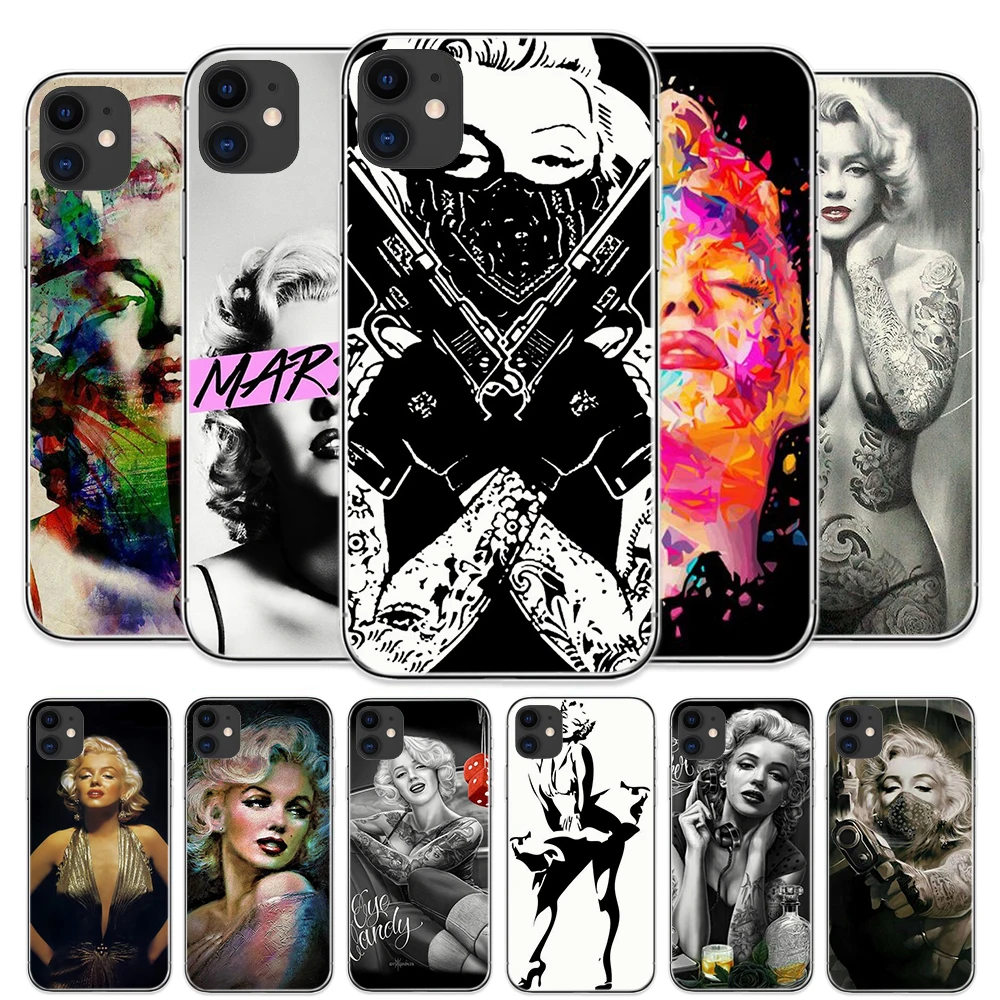 Винтажный чехол для телефона Мэрилин Монро IPhone 11 Pro Max 8 Plus 7 6S 5S SE X XS MAX XR мягкие