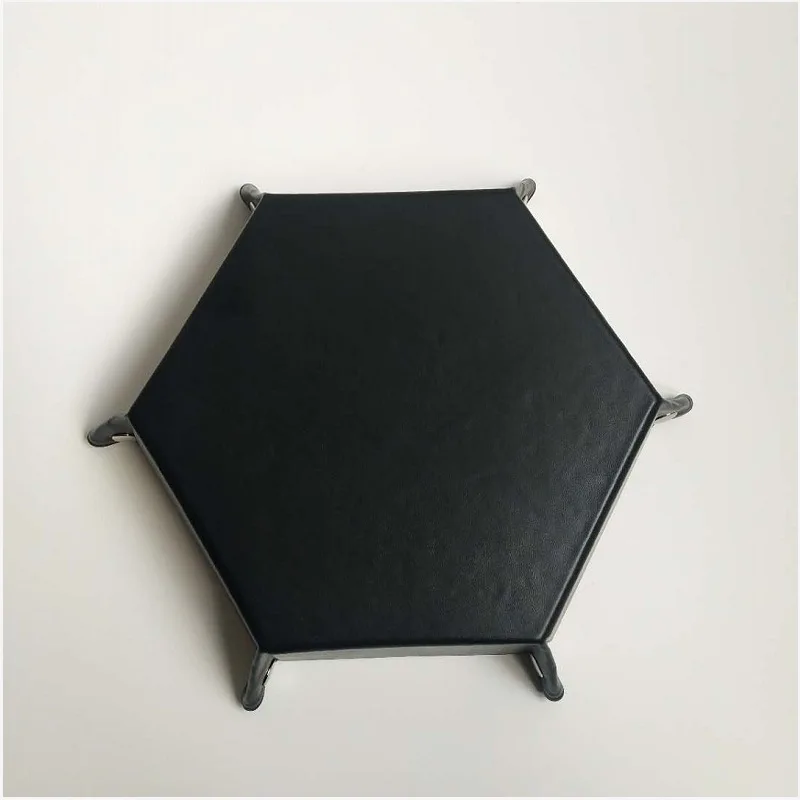 Складная коробка для хранения из искусственной кожи Enipate шестигранный лоток игр