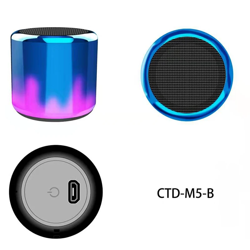 Металлический корпус мини беспроводной Bluetooth цветной светильник небольшой