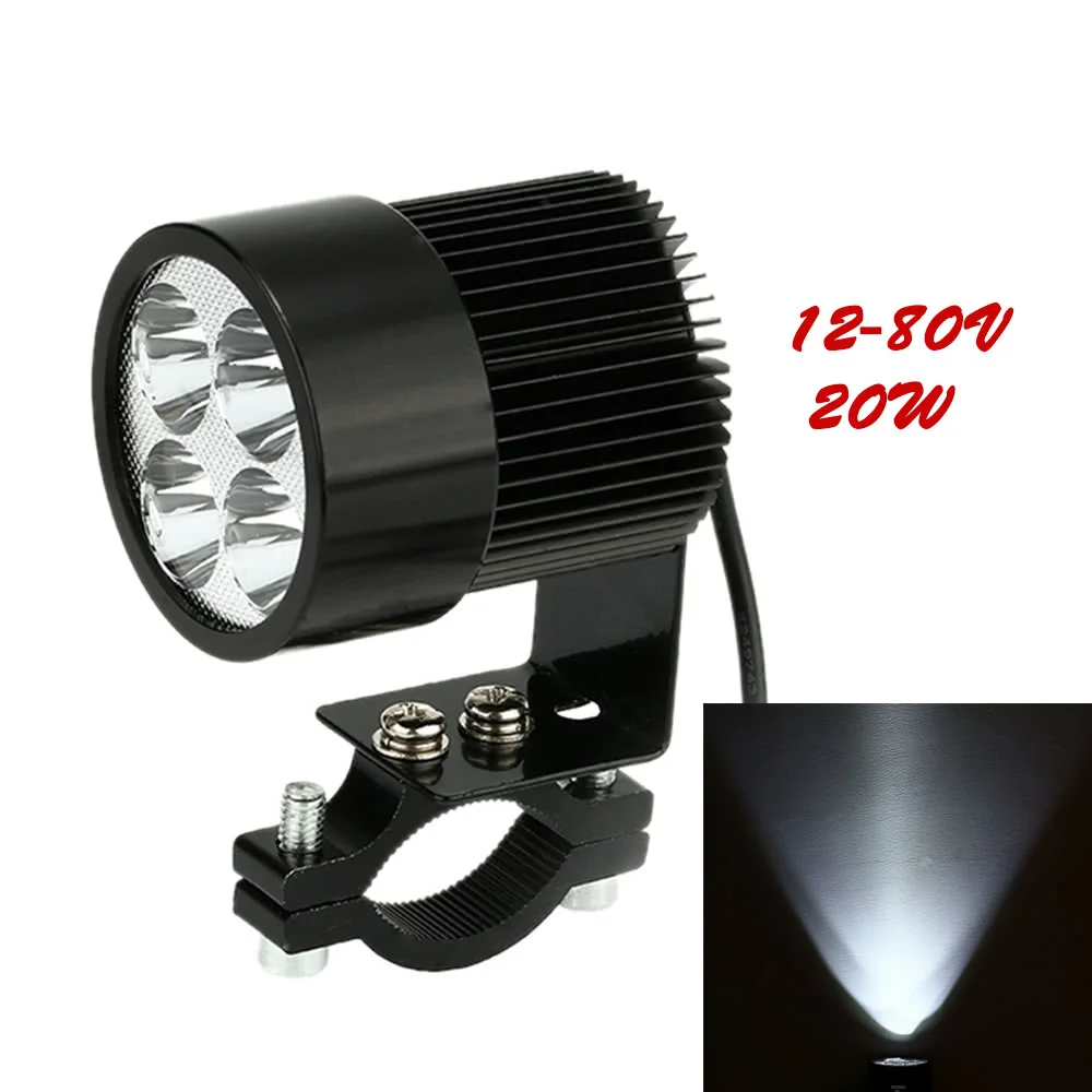 

1 X LED Spot Light Super Bright Head Lamp With Bracket For Motorcycle ATVs Motorcycle LED Headlight LED Spot Light