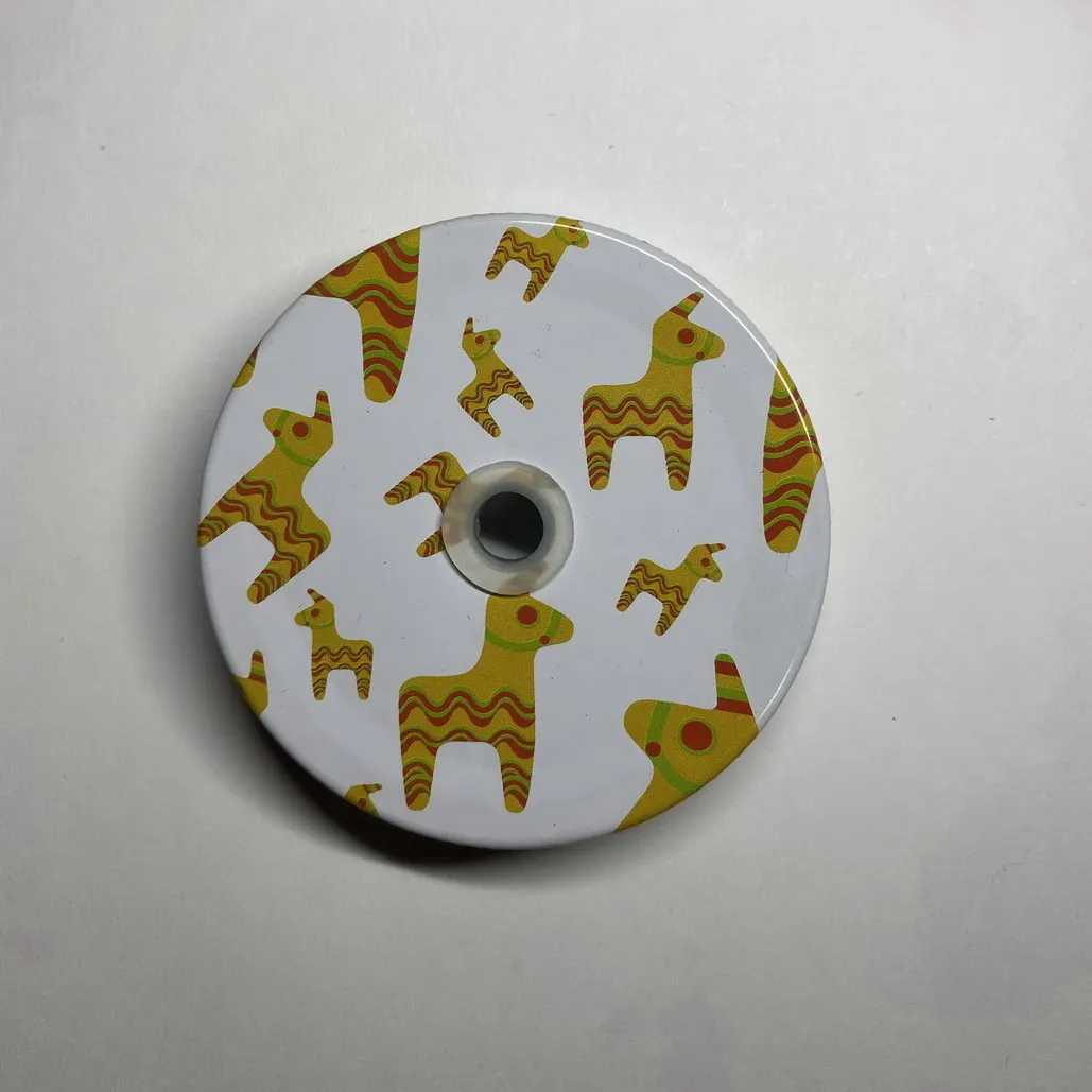 Цветочная стеклянная банка с завинчивающейся крышкой крышки Дейзи цветок