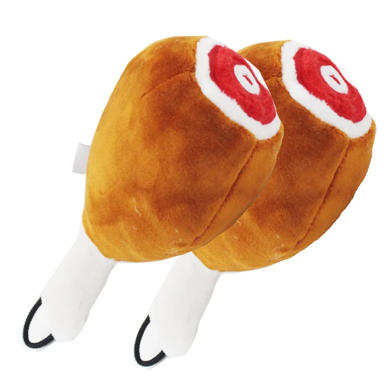 2 шт./партия игрушки для домашних животных Курица плюшевая хлопковая пищалка