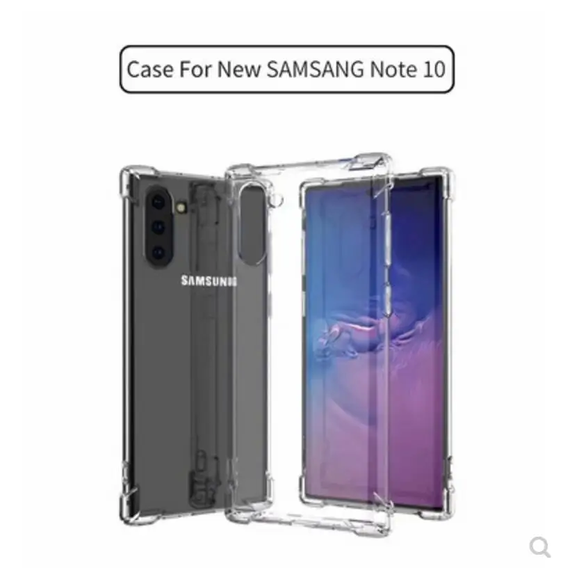 Для samsung Примечание 10 + plus/Note Pro защитный чехол для телефона прозрачный подушка