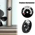 Термометр для домашней вентилятор для камина, магнитный измеритель температуры для плиты с большим дисплеем, безопасные инструменты, вентилятор