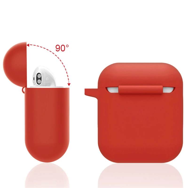 Жидкие силиконовые наушники корпус для AirPods анти-грязь APPLE airpods чехол розовый черный темно-синий желтый красный