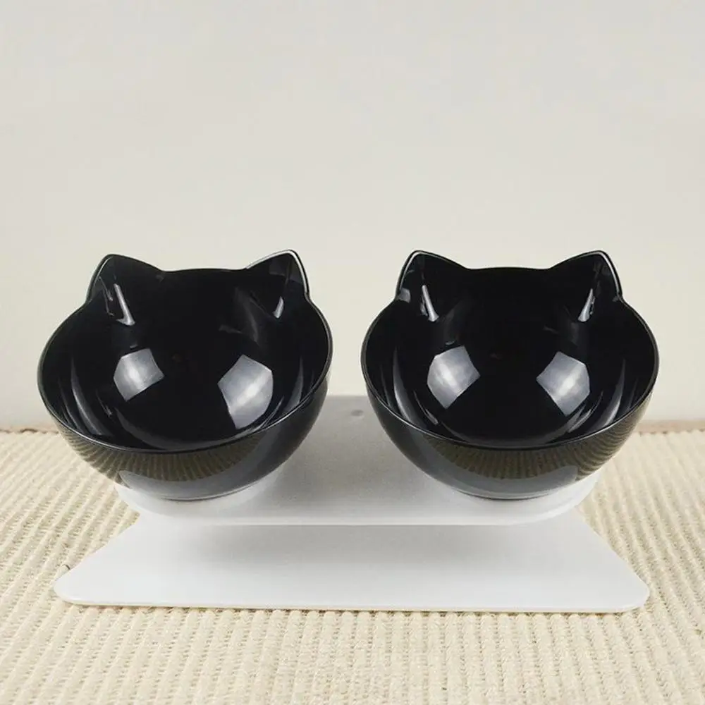 

Single/Double Cat Bowl Dog Bowl With Raised Stand Pet Supplies Cat Water Bowl For Cat Food Bowls For Dog Feeder Pet Products