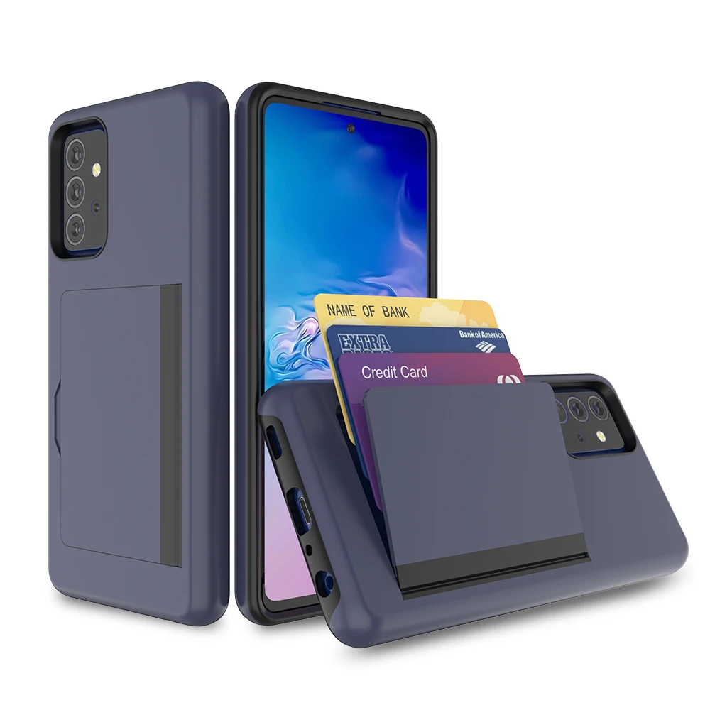 

For Samsung Galaxy A52 Fundas Case Credit Card Protective Wallets Cover For Samsung A52 5G A 52 2021 Soft Case Bumper 6.5"
