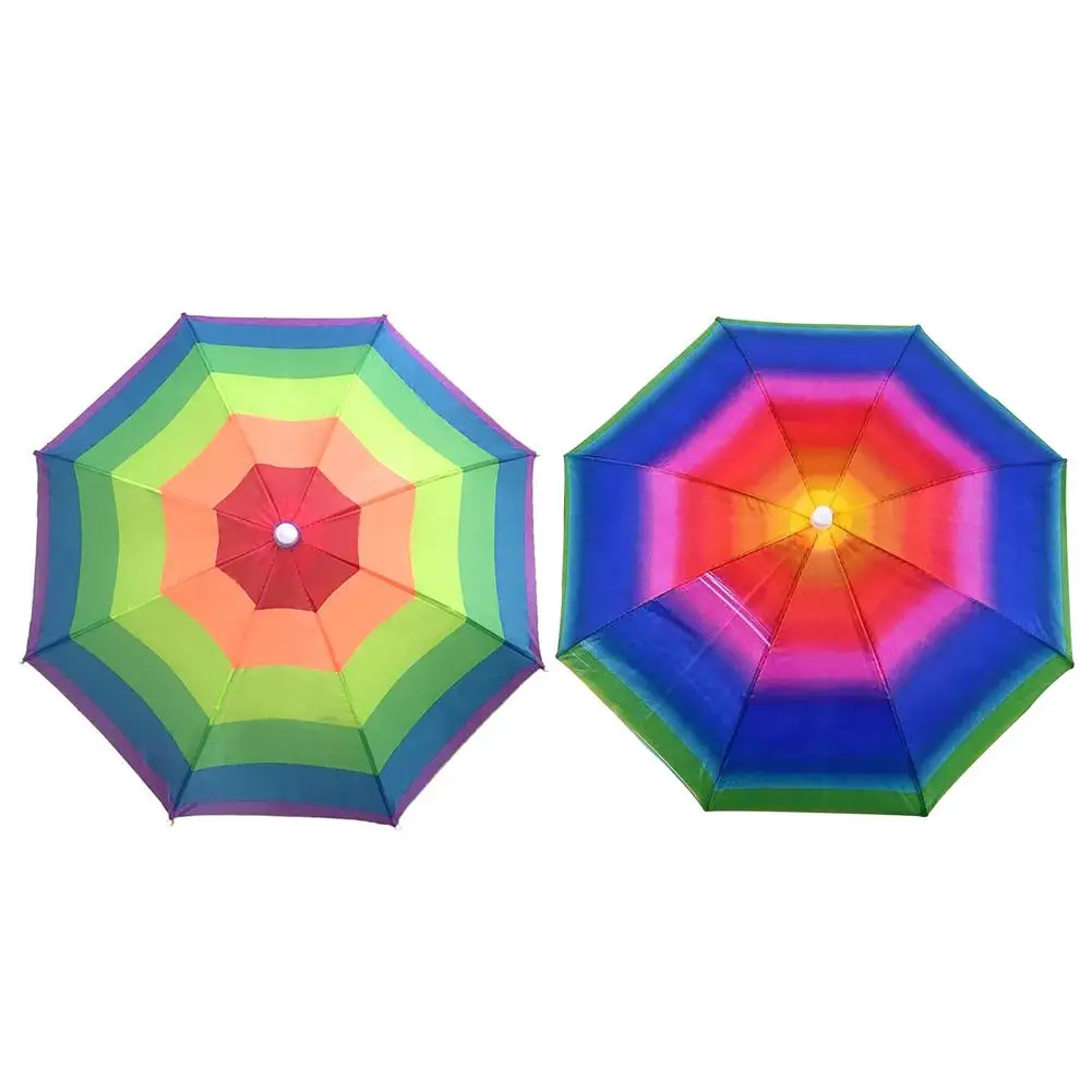Складная головка стильная Радужная шляпа-зонт Стильный Эластичный зонт от