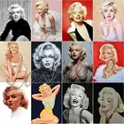 Xaviera Marilyn Monroe портрет роспись бриллиантами 5D Diy квадратная вышивка мозаика Вышивка крестиком Картина Стразы