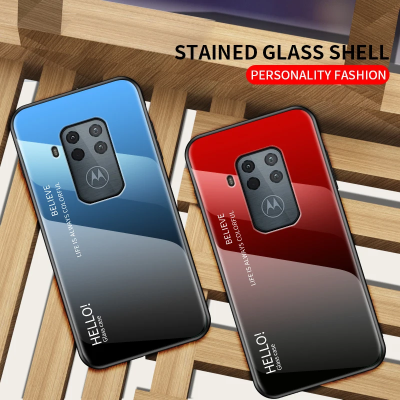 Для Motorola Moto One Zoom роскошное Мраморное закаленное стекло мягкая ТПУ Рамка