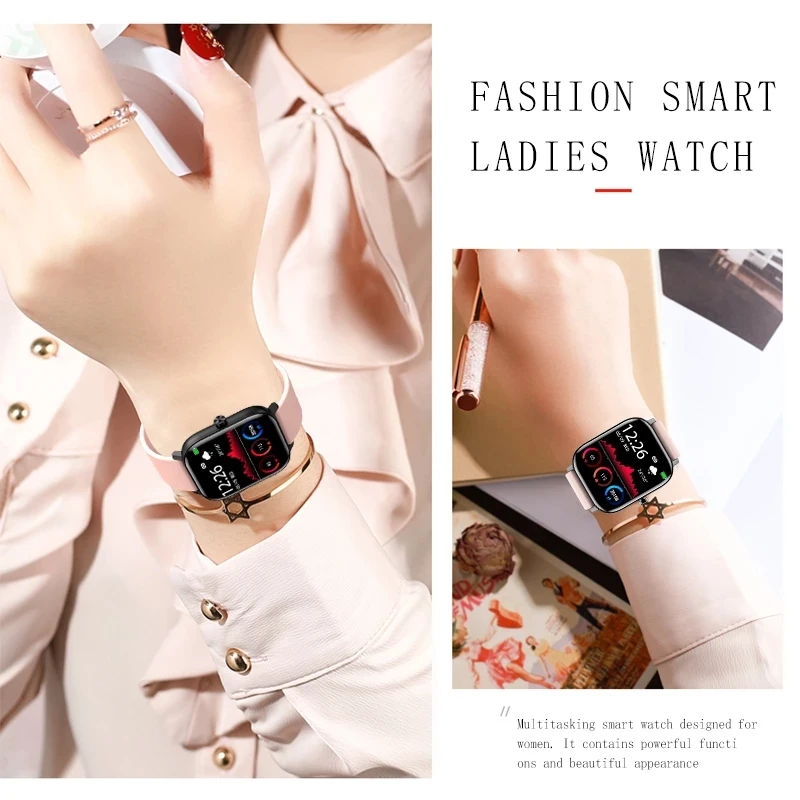 

LIGE New Bluetooth Call Men Smart Watch Women Full Touch Fitness Tracker Blood Pressure Smart Women Smartwatch For Xiaomi Huawei