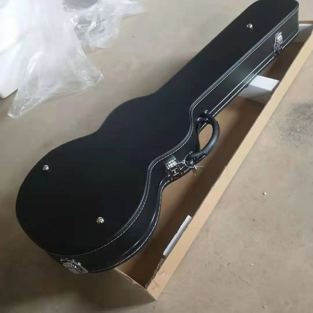 

High-quality electric guitar, mahogany body, mahogany neck, rosewood fingerboard, white, custom inlay, free shipping