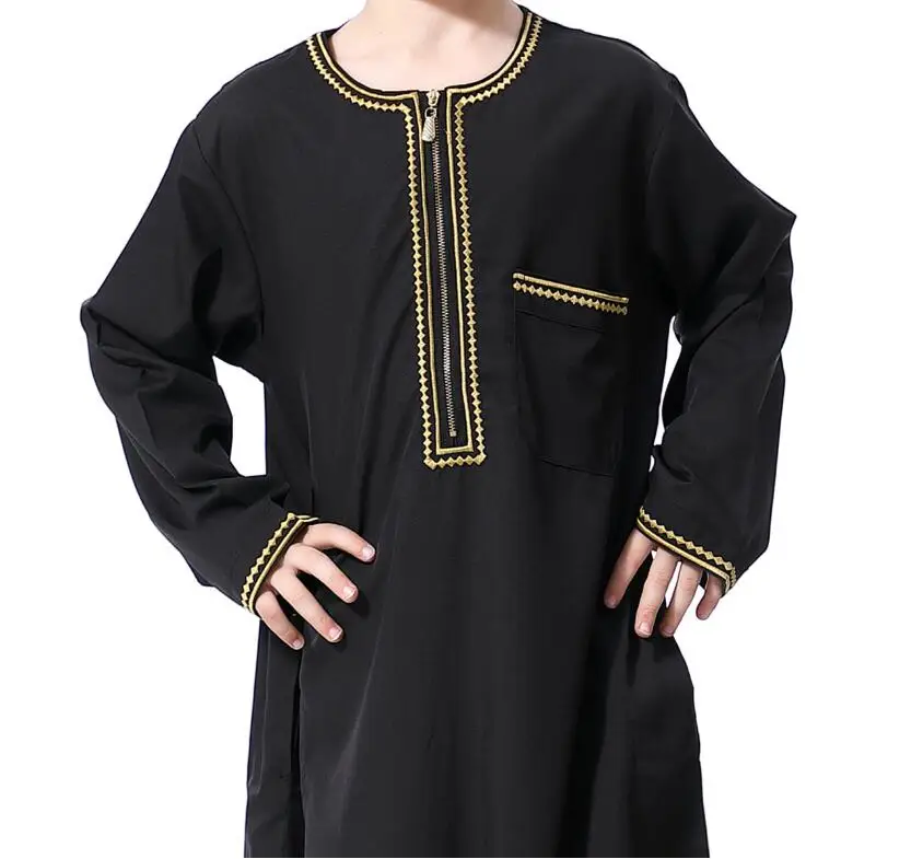 Мусульманский кафтан для мальчиков индийская Курта arabe enfant abayat мусульманская