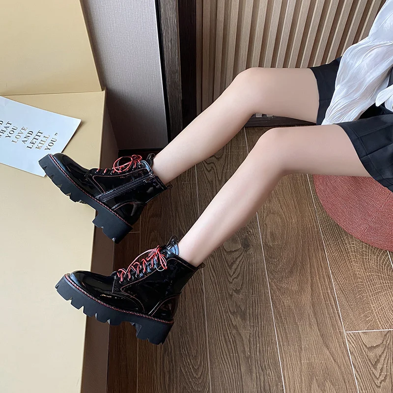 

autumn and winter fashion same boots thick heel casual British short boots