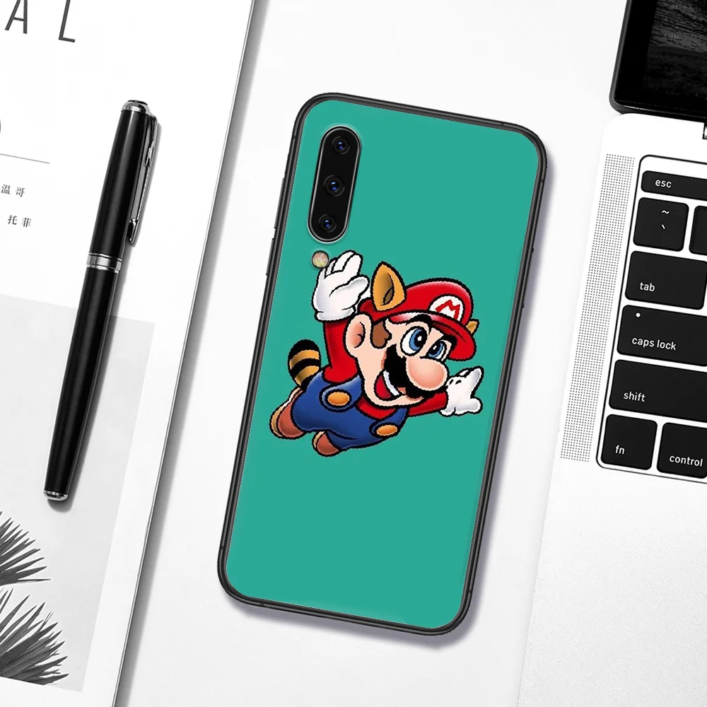 

Super M-Marios Game Phone Case Cover For Samsung Galaxy A7 9 8 10 20 20e 21 S 30 30S 31 41 50 50S 51 70 71 91 black Back Soft