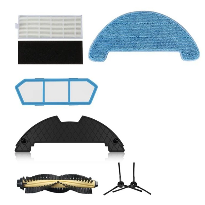 

Promotion!HEPA Filter Side Brush Mop Cloth Rag for Ecovacs Deebot BFD-Wwt BFD WWT Robotic Vacuum Cleaner Spare Parts Accessories