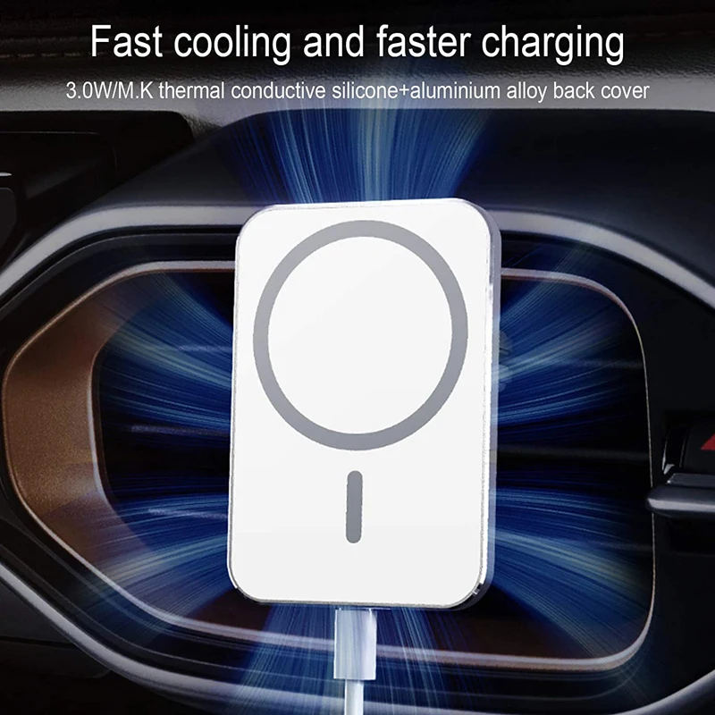 

15W Wireless Car Charger For iPhone 12 Pro Max 12 Mini Magsafe Magnetic Adsorbable Fast Wireless Charging Phone Holder