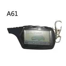 Good Quality Wholesale 2-way A61 LCD Remote Control Keychain for StarLine A61 two way car alarm system Russian Key Chain Fob