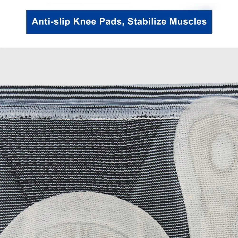 1PC Sports Kneepad Men Pressurized Elastic Knee Pads Support Fitness Gear For Basketball Volleyball Brace Protector Silicone Pad | Спорт и