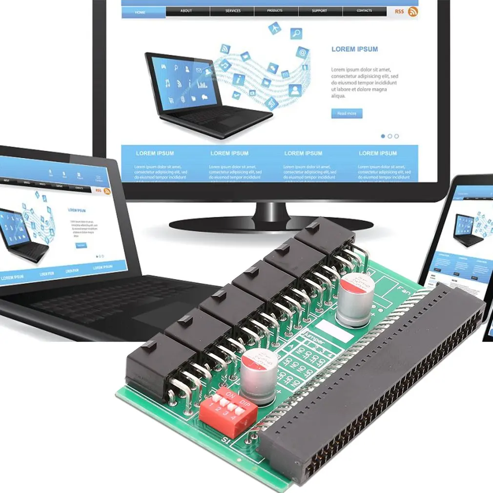 

Server Power Converter Board Transfer 6pin Adapter Board Double Solid State Capacitor Wave Filtering 1600W DPS-800 PS-2751-5Q