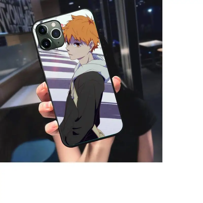 

Hot Haikyuu Hinata Anime Volleyball Phone Case For iphone 7 8 plus x xr xs 11 12 mini pro max black soft nax fundas cover