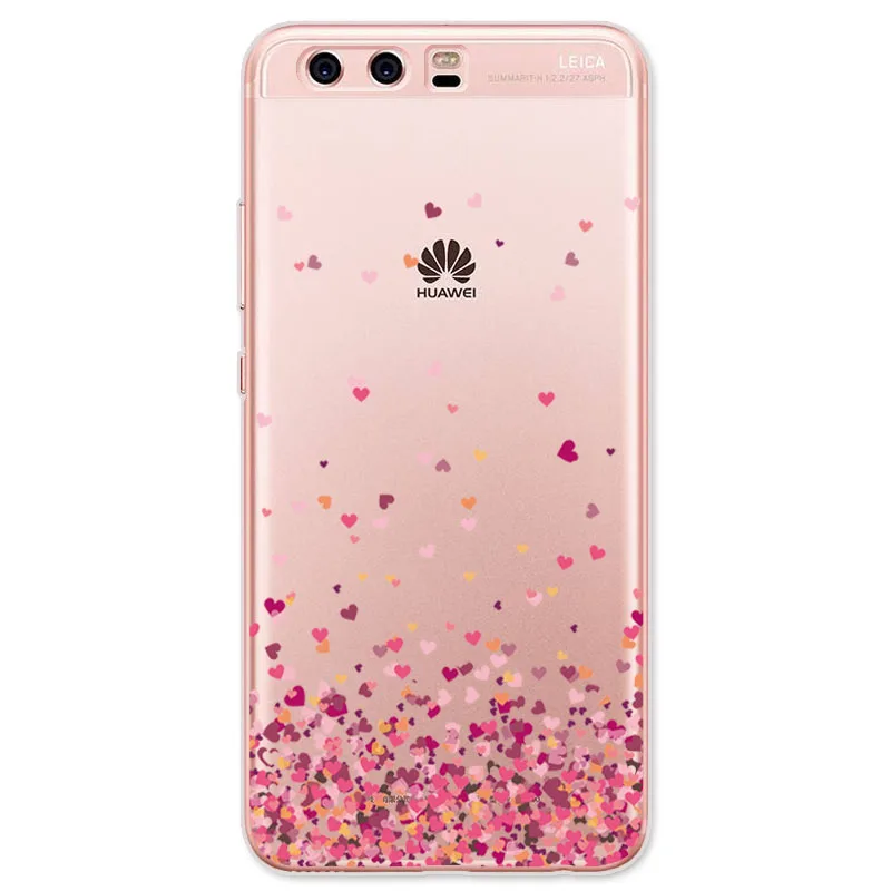 Soft TPU Case For Huawei P20 P10 P9 P8 Lite 2017 Transparent Slim Pattern Cover Honor 7X 6X 7 8 9 10 Cases |