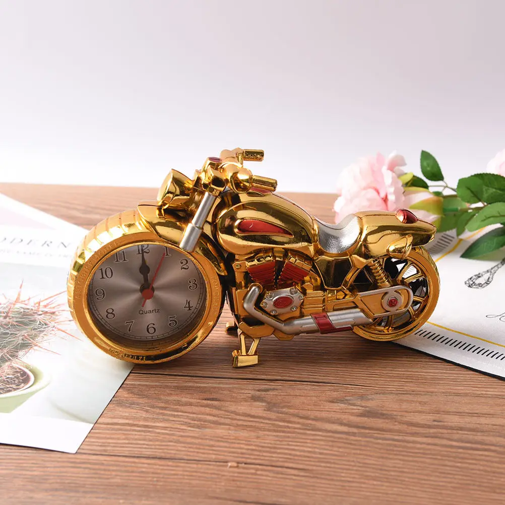 

Vintage Motorcycle Creative Desktop Pocket Watches Motorbike Pattern Cool Quartz watch Birthday Gift