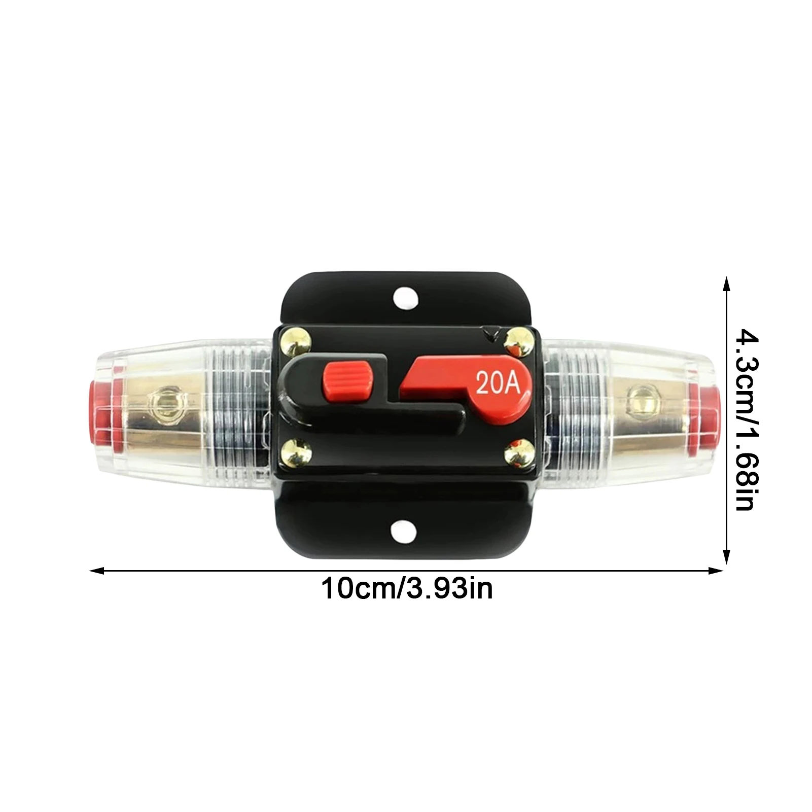 

40A 50A 60A 80A 100A 150A Car Truck Audio Amplifier Circuit Breaker Fuse Holder AGU Style Stereo Amplifier Refit Fuse Adapter