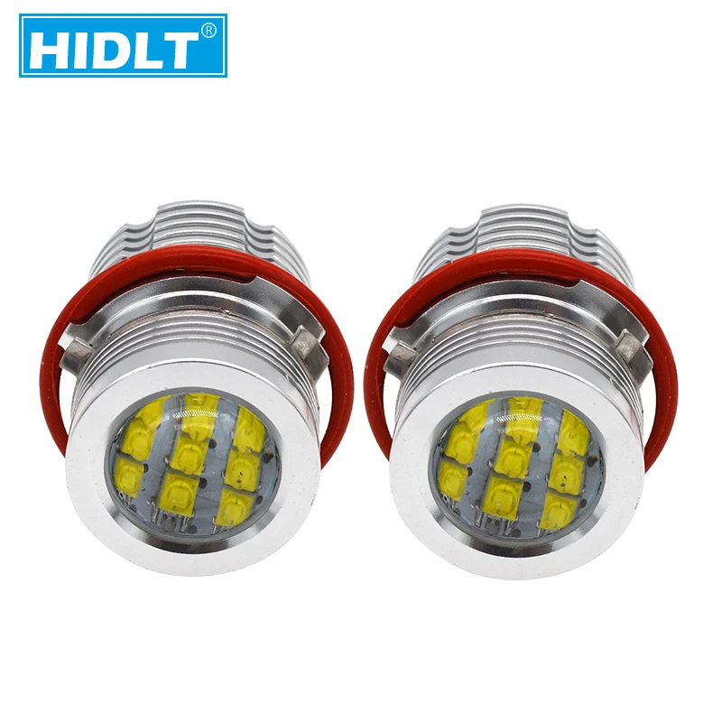 HIDLT высокая мощность 2*60W 120W светодиодная фара ангельские глазки белые красные