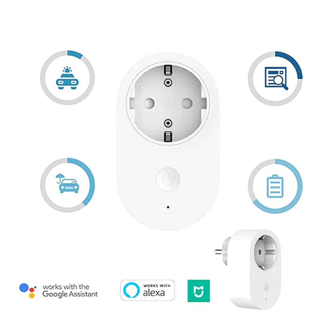 Удлинитель розетки Xiaomi Mi Smart Plug Wi Fi 16 А ЕС глобальная версия|Умные розетки| |
