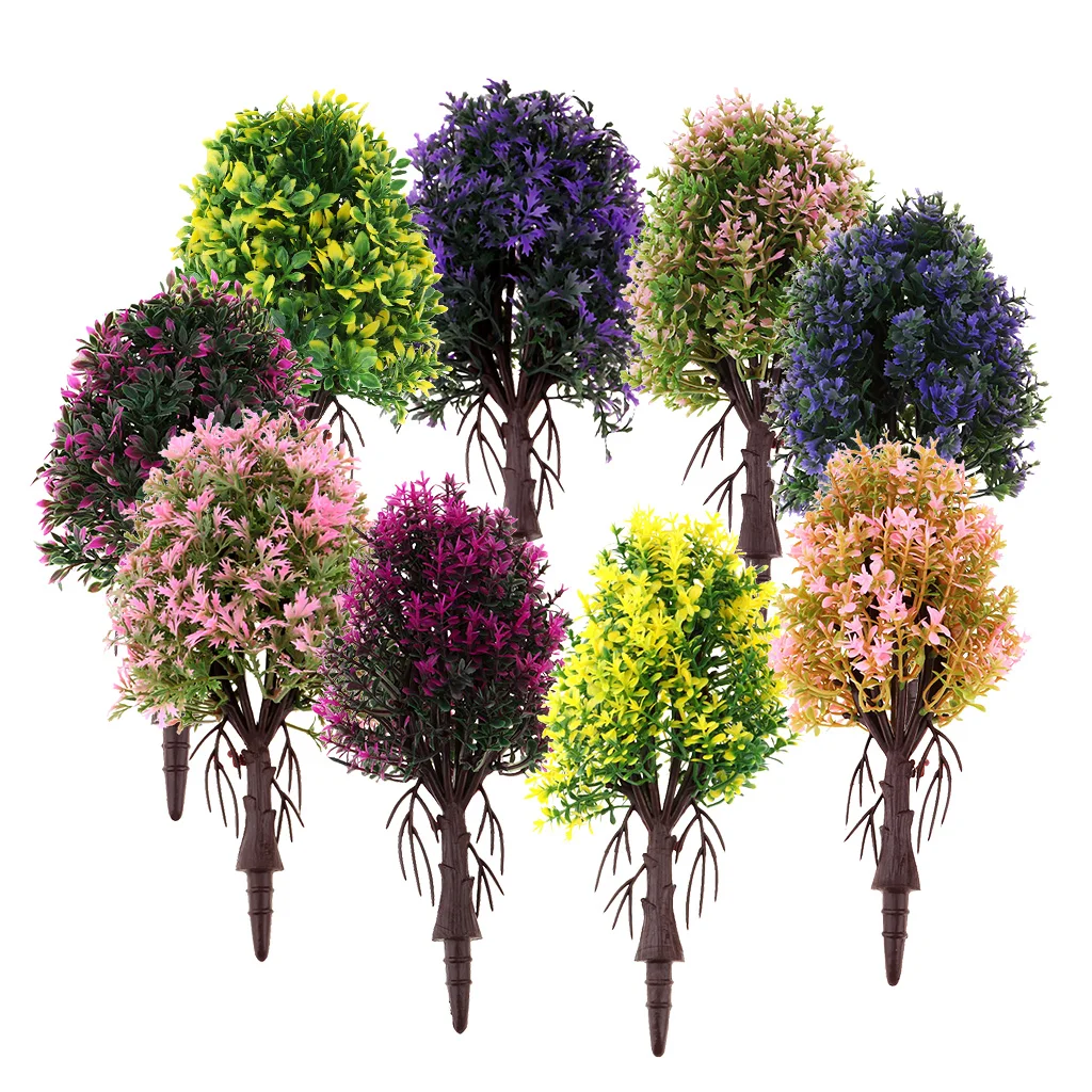 1/50 окрашенная модель Цветочное дерево для самостоятельной сборки Wargame макет