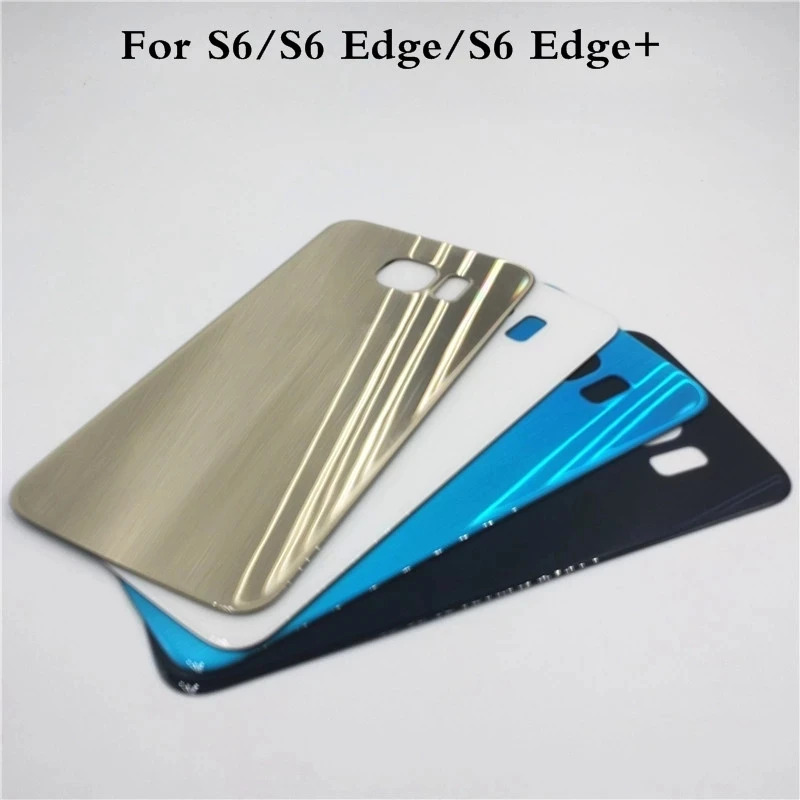 Крышка батарейного отсека для Samsung Galaxy S6 G920 G925 G928 Edge + Plus заднее стекло | Мобильные